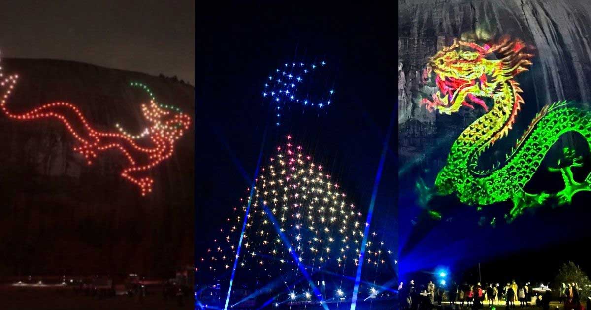 China new year drone show